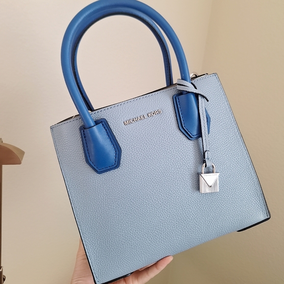 NEW Michael Kors Studio Mercer Medium Pebbled Leather Messenger Bag - Picture 1 of 10